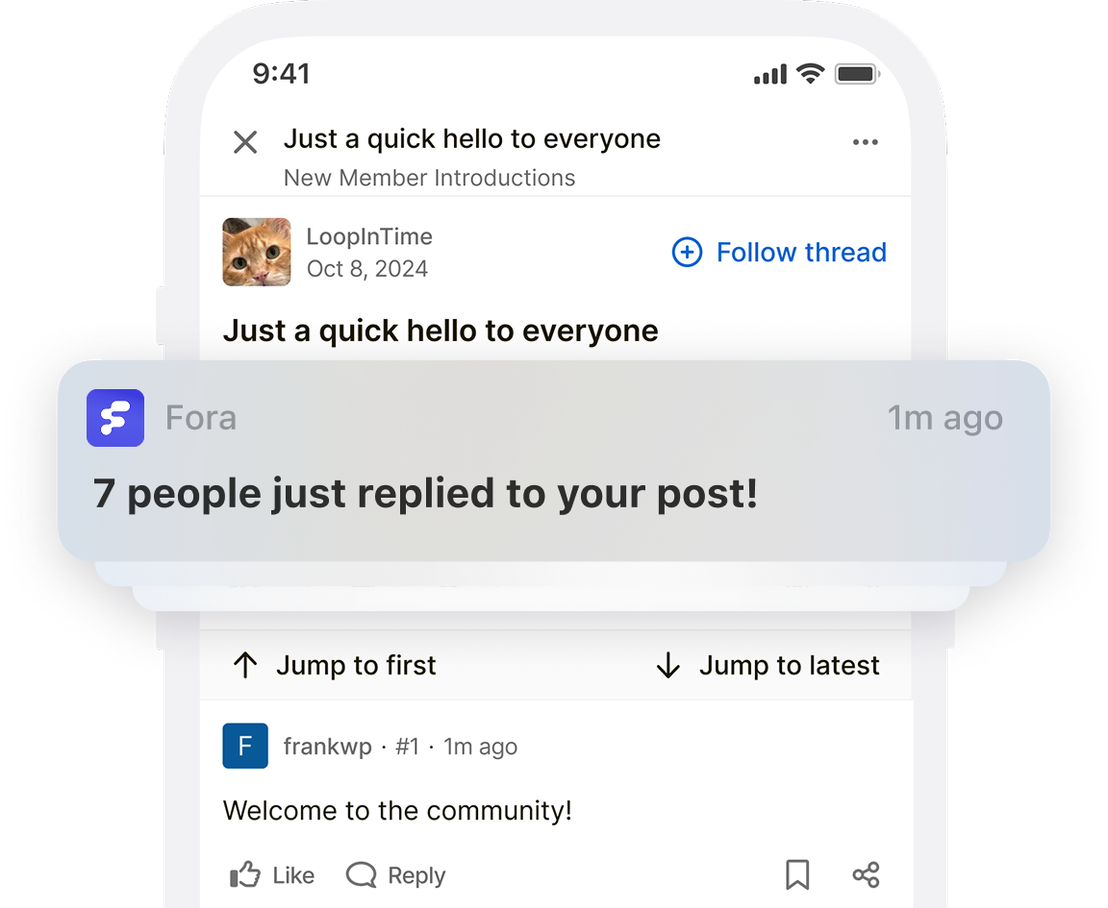 App preview image showing reply notifications
